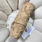 Chanel Flap Bag Crochet Beige 20x22x11cm - 2