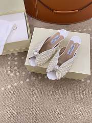 Jimmy Choo Samantha 35 In White Heel - 4