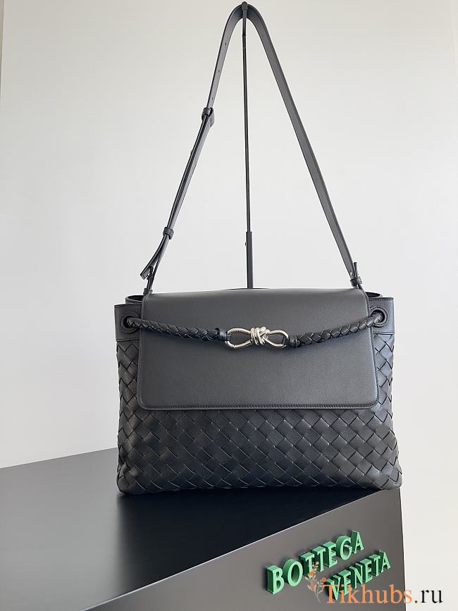 Bottega Veneta Medium Andiamo Messenger Black 37x26x13cm - 1