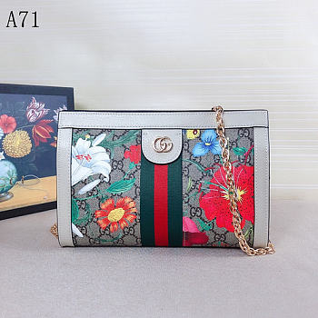 Gucci Ophidia Bag White Flora 26cm