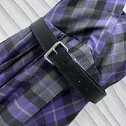 Dior Mid-Length Belted Dress Purple - 3