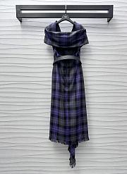 Dior Mid-Length Belted Dress Purple - 2