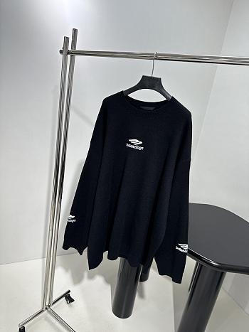 Balenciaga Crew-neck Sweater Black