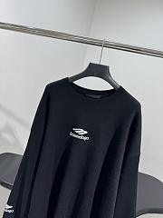 Balenciaga Crew-neck Sweater Black - 3