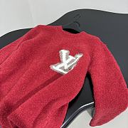 Louis Vuitton LV Intarsia Crewneck Red - 4