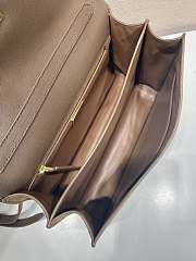 Prada Medium Suede Shoulder Bag Cocoa Brown 28x16x10cm - 4