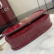 Gucci Blondie Small Shoulder Bag Red Patent 26x16x8cm - 4