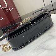 Gucci Blondie Small Shoulder Bag Black Patent 26x16x8cm - 6