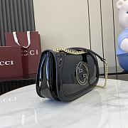 Gucci Blondie Small Shoulder Bag Black Patent 26x16x8cm - 5