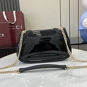Gucci Blondie Small Shoulder Bag Black Patent 26x16x8cm - 4