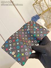 Louis Vuitton LV x TM 6 Key Holder Black 12x7x2cm - 3