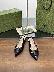 Gucci Women's Horsebit Slingback Pump Black 4cm - 3