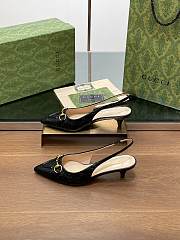 Gucci Women's Horsebit Slingback Pump Black 4cm - 2