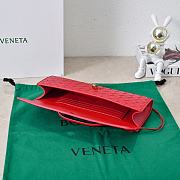 Bottega Veneta Long Clutch Andiamo With Handle Red 31x13x3cm - 5