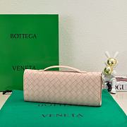 Bottega Veneta Long Clutch Andiamo With Handle Pink 31x13x3cm - 4