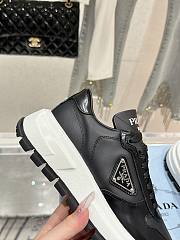 Prada Spazzolato Logo Black Sneaker - 5