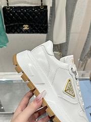 Prada Baskets Prax 01 En Cuir White Sneaker - 4