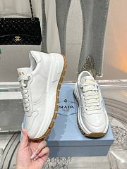 Prada Baskets Prax 01 En Cuir White Sneaker - 5