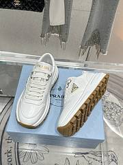 Prada Baskets Prax 01 En Cuir White Sneaker - 2