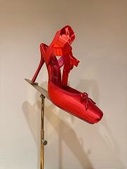 Christian Louboutin Cassia Lace Up 100mm Red Pumps - 4