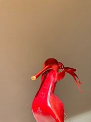 Christian Louboutin Cassia Lace Up 100mm Red Pumps - 3