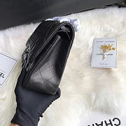 Chanel Jumbo Flap Bag Full Black Lambskin 30cm  - 5