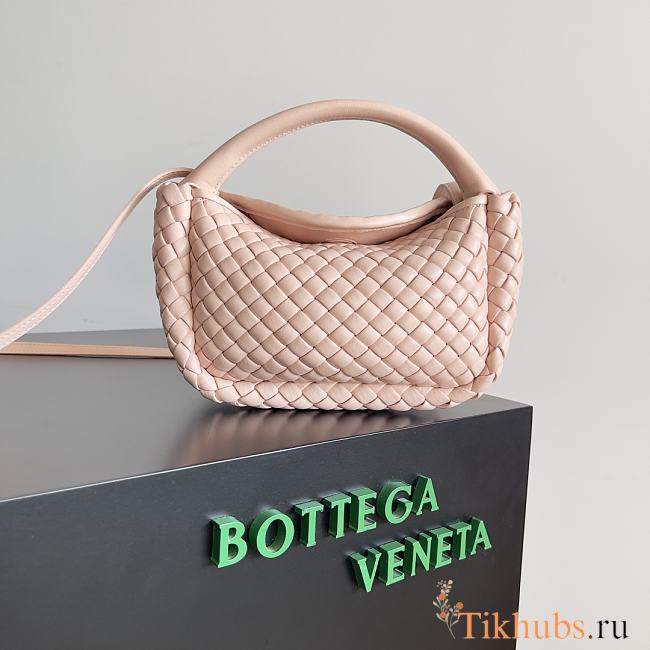Bottega Veneta Mini Cobble Top Handle Pink 23x11x8cm - 1