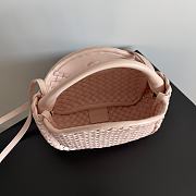 Bottega Veneta Mini Cobble Top Handle Pink 23x11x8cm - 6