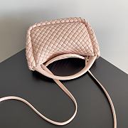 Bottega Veneta Mini Cobble Top Handle Pink 23x11x8cm - 5