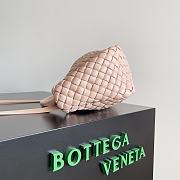 Bottega Veneta Mini Cobble Top Handle Pink 23x11x8cm - 3