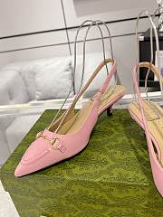 Gucci Horsebit Slingback Pump Pink 4cm - 2