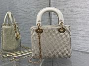 Dior Mini Lady Bag White Resin Pearls 17cm - 2