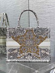 Dior Medium Book Tote Bag Latte Gold 36cm - 5