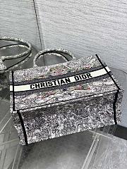 Dior Medium Book Tote Bag Latte Multicolor 36cm - 4