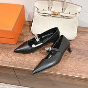 Hermes Kiara Black Pump 4cm - 4