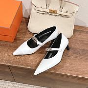 Hermes Kiara White Pump 4cm - 4