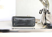 Dior Mini Lady Bag Black Lizard 17cm - 5