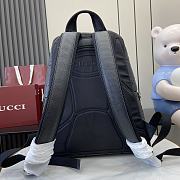 Gucci Medium Jumbo GG Backpack Black 35.5x40x17cm - 6