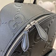 Gucci Medium Jumbo GG Backpack Black 35.5x40x17cm - 2