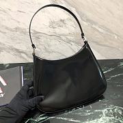 Prada Cleo Brushed Leather Black Shoulder Bag 27x18x4cm - 4