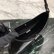 Prada Cleo Brushed Leather Black Shoulder Bag 27x18x4cm - 3