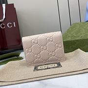 Gucci GG Emblem Mini Wallet Pink 11x9x3cm - 2