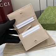 Gucci GG Emblem Mini Wallet Pink 11x9x3cm - 3