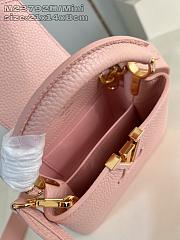 Louis Vuitton LV Mini Capucines Bag Pink 21x14x8cm - 5
