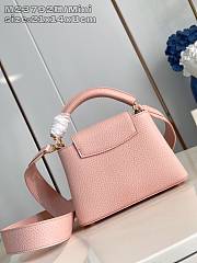 Louis Vuitton LV Mini Capucines Bag Pink 21x14x8cm - 4