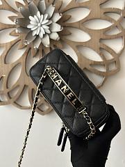 Chanel Vanity Top Handle Black Caviar 17x9.5x8cm - 3