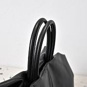 The Row Elio Bourse Bag Black Leather 44x20x36cm - 5