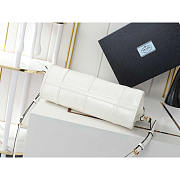 Prada Medium Leather Handbag White 32x15.5x12cm - 5