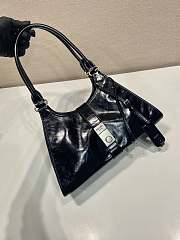 Prada Medium Leather Tote Bag Black 30.5x17.5x9cm - 3
