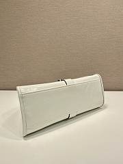 Prada Medium Leather Tote Bag White 30.5x17.5x9cm - 6